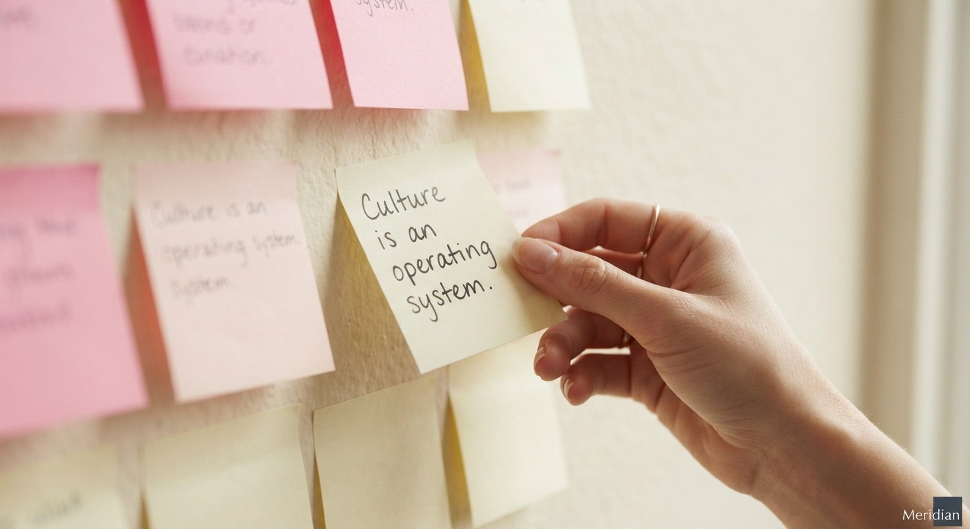 Culture is an operating system — Meridian Advisory